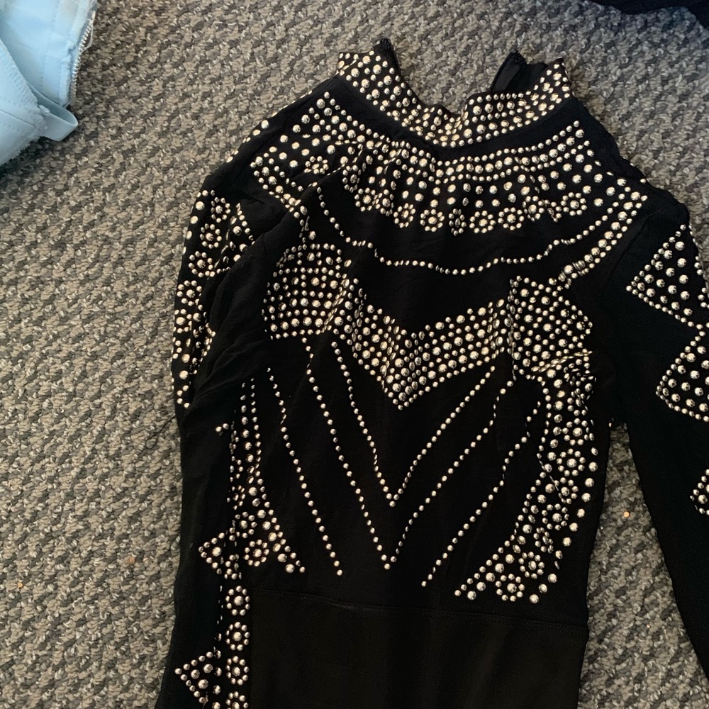 sequin balmain inspired bodysuit